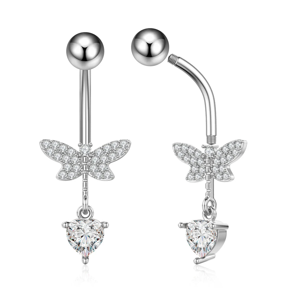 Piercing nombril Butterfly